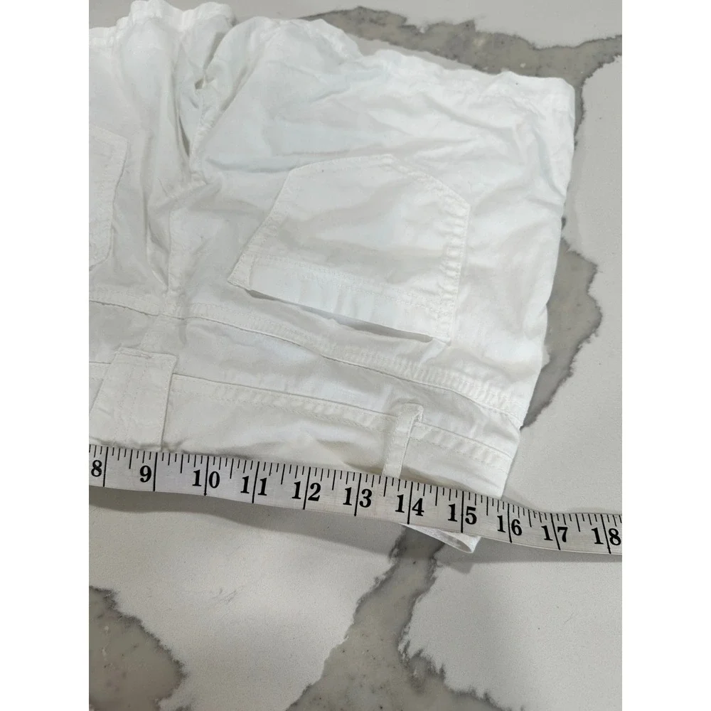 Michael Kors Womens White Cotton Drawstring Shorts Size 4